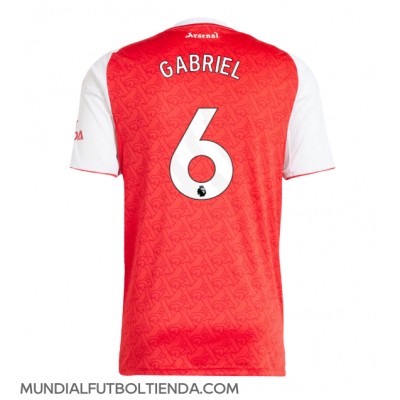 Camiseta Arsenal Gabriel Magalhaes #6 Primera Equipación Replica 2025-26 mangas cortas Camiseta Arsenal Gabriel Magalhaes #6 Primera Equipación Replica 2025-26 mangas cortas